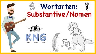 Wortarten Substantive  Nomen  kurz amp knackig  Deutsch [upl. by Sapers]