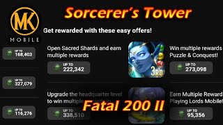 FREE SOULS THROUGH TAPJOY  MK Mobile Fatal Sorcerers Tower Battle 200 2nd run [upl. by Sylvan]