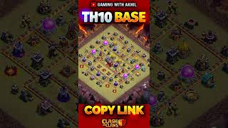 ULTIMATE Town Hall 10 WARTROPHY Base COC TH10 Trophy Base Design  Clash of Clans [upl. by Duck]