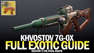 How To Get Exotic Khvostov 7G0X  Full Quest Guide Destiny 2 [upl. by Shannah]