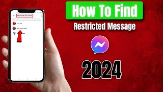 How to Find Restricted Message on Messenger 2024  How to unrestrict someone on messenger [upl. by Atram430]