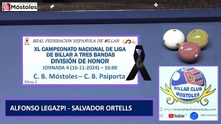 ALFONSO LEGAZPI  SALVADOR ORTELLS LIGA ESPAÑA DIV HONOR 2425 J4 16112024 1600 M2 [upl. by Etnoj]