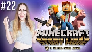 YOUTUBERS IN DE SERIE  Minecraft Story Mode  Part 22 [upl. by Gnilhsa173]