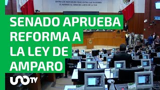 Aprueba Senado reforma a la Ley de Amparo jueces no podrán suspender normas generales [upl. by Eidur]