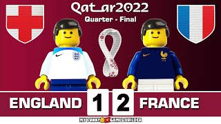 England vs France 12 • World Cup 2022 Qatar QuarterFinal  All Goals amp Highlights Lego Football [upl. by Clarisa]