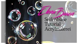 Seifenblase mit Acryl malen für Anfänger  Schritt für Schritt Tutorial  AcrylicApril [upl. by Eugatnom762]