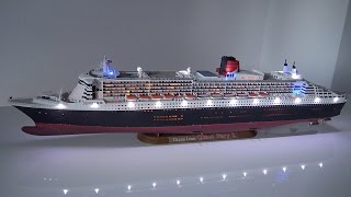 Queen Mary 2 Revell 1400 LED build story [upl. by Yalahs]