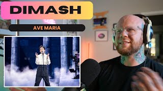 DIMASH  Ave Maria New Wave 2021 FIRST TIME Reaction [upl. by Nosbig]