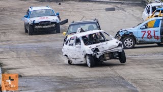 Banger Racing Angmering Oval Raceway CB Contact 18032018 [upl. by Spillihp]