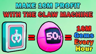 Making Hundreds of Millions of Diamonds Each Day With The Claw Machine In Pet Simulator 99 [upl. by Ahsinhoj]