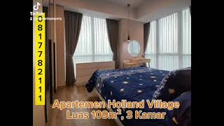 SEWA APARTEMEN HOLLAND VILLAGE 3 KAMAR HUB 0817782111 [upl. by Nylsej]