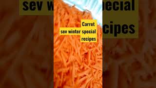 carrot sev winter special recipeshealthy carrot recipesteatime snacks recipesyoutubeshortswinter [upl. by Nalepka]