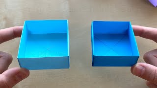 Origami Box Schachtel basteln mit Papier  Box falten als Geschenk oder Geschenkverpackung [upl. by Ainevul]