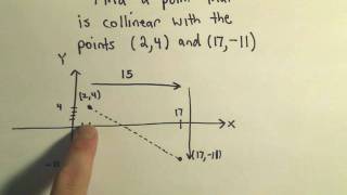 Collinearity and Distance Determining if Three Points are Collinear Example 3 [upl. by Brook]