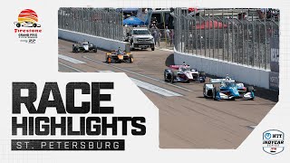 Race Highlights  2024 Firestone Grand Prix of St Petersburg  INDYCAR SERIES [upl. by Yedorb]