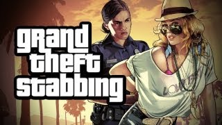 GTA5 Fan Stabbed Robbed of Game [upl. by Ahsitahs]