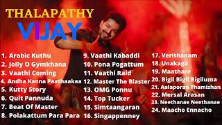 Thalapathy Vijay Latest Tamil Hit Songs 2022  Vijay New Songs  Vijay Dance Songs  Vijay Love Song [upl. by Enoryt]