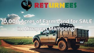 70000 Acres of Farm Land for SALE at Akuapem MampongGhana [upl. by Marou970]