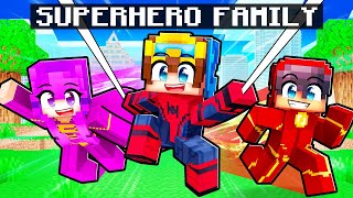 Becoming The STRONGEST SUPERHERO FAMILY in Minecraft [upl. by Staford]