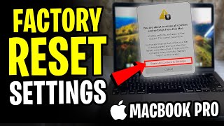 How to Reset MacBook Pro to Factory Settings 2024 [upl. by Gillead737]