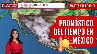 El pronóstico del tiempo en México martes 5 y miércoles 6 de marzo  El clima de hoy [upl. by Aronoel211]