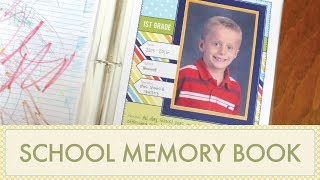 How to Make a School Memories Book with Kids Art amp Keepsakes [upl. by Lleuqram]