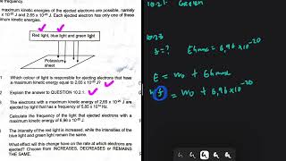 Photoelectric Effect Grade 12 Physics November 2024 F 1106667 °C [upl. by Ahsinal]