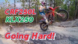 CRF250L and KLX250 Enduro เอ็นดูโร่  How we spend our weekend [upl. by Goodrich]