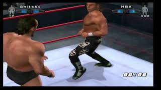 WWE Smackdown vs Raw 2006  PS2 Gameplay  Snitsky vs Shawn Michaels  First Blood Match [upl. by Jaime]