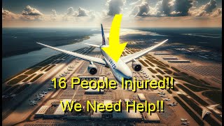 16 Injured On United 1890 Due to Turbulence [upl. by Drofniw]