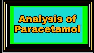 Analysis of paracetamol organic synthesis second [upl. by Liddle217]