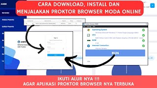 CARA DOWNLOAD INSTALL DAN MENJALAKAN PROKTOR BROWSER  MODA ONLINE  BISA SEMUA JENJANG [upl. by Eleumas]