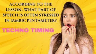 Verbs in Iambic Pentameter How Shakespeare’s Rhythm Works  TECHNO TIMING [upl. by Amahcen875]