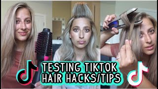 TESTING VIRAL TIKTOK HAIR HACKS amp TIPS SHORT MEDIUM amp LONG HAIRSTYLES [upl. by Araik102]