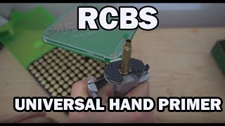 RCBS Universal Hand Priming Tool UNBOXING SET UP amp REVIEW HD [upl. by Lodnar810]