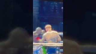 Insanely intense Ryan Rozicki KO barrage vs Olanrewaju Durodola boxer boxing [upl. by Znerol]