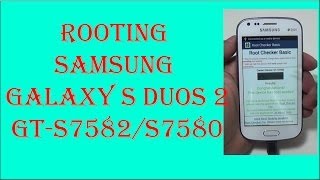 Samsung Galaxy S Duos 2 GT 7582S7580 rooting by BCD Tech [upl. by Amalbena]