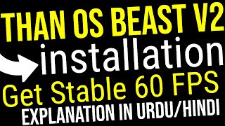 PhoenixOS Than OS Beast V2 64BIT installation Explanation in URDUHindi Get Stable 60 FPS [upl. by Chassin]