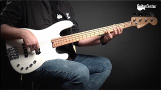 Charvel ProMod San Dimas Bass PJ IV Platinum Pearl  TV Guitar Center [upl. by Ahras221]