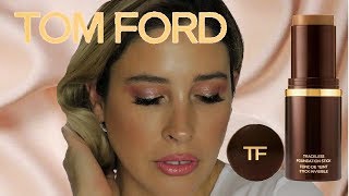 TOM FORD TRACELESS STICK FOUNDATION 87  Full Day Wear Test Review Swatches Application Luxury [upl. by Kamp26]