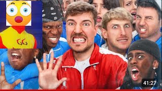 I REACTED TO THE 50 YOUTUBER MRBEAST VIDEO [upl. by Annodam392]