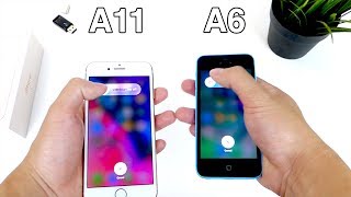 iPhone 8 A11 Bionic vs iPhone 5c A6 SoC  Speed Test [upl. by Calle]