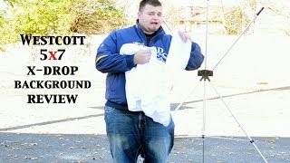 WESTCOTT XDROP 5X7 BACKGROUND KIT REVIEWHANDS ON [upl. by Amsed]