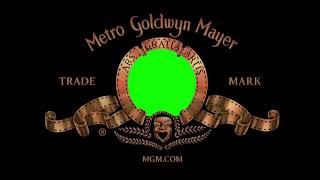 Metro Goldwyn Mayer MGM LION INTRO GREEN SCREEN [upl. by Nelia820]