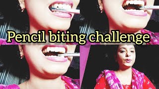 pencil biting challengevery reguest video viral video zoom cremarapencil biting challenge। [upl. by Monafo80]