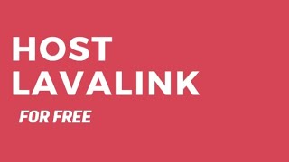 HOW TO HOST LAVALINK SERVER FOR FREE  KNIFECODEZ [upl. by Gausman]