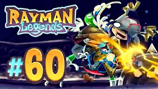 Mecha More Mistakes Back to Origins  Rayman Legends 60 4 Player [upl. by Attikram]