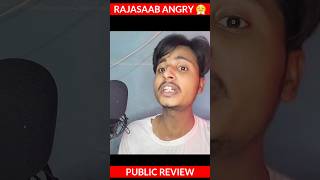 RAJASAAB ANGRY PUBLIC REVIEW 😂💦  PRABHAS RAJASAAB TEASER REVIEW shorts funny comedy trending [upl. by Ecilegna]