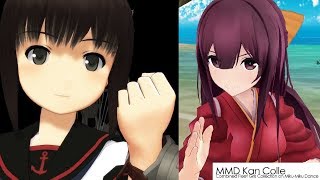 【MMD再現】艦娘でセガOP パロコメント有【SEGA SATURN】比較 [upl. by Arek778]