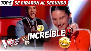 GIRARON sus sillas AL INSTANTE por sus voces en La Voz Kids [upl. by Adnek]